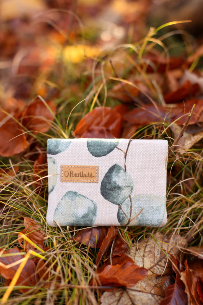 petit porte-monnaie compact eucalyptus